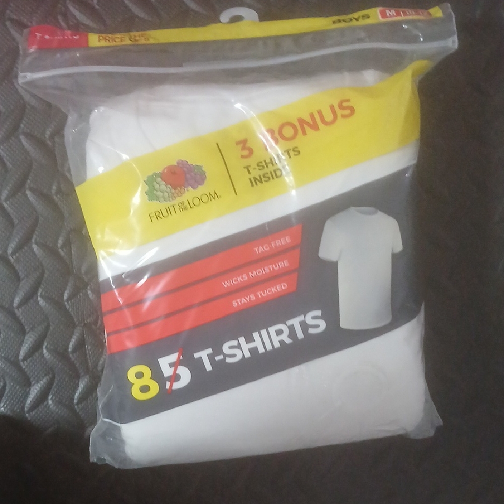 Fruit of the Loom White T-Shirts 8+5 Pack